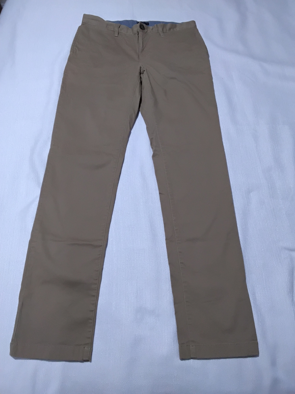 14th & Union Men's Slim Fit Khaki Straight-Leg Chinos Sz 32x34